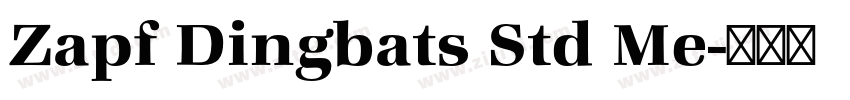Zapf Dingbats Std Me字体转换